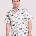 Horse World Theme Digital Print Men Plus Size Shirt