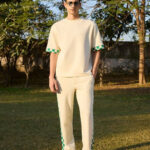 Heritage Grid Round Neck T-Shirt With Trousers