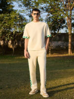 Heritage Grid Round Neck T-Shirt With Trousers
