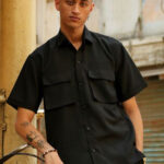 Self Design Shirt with Trousers